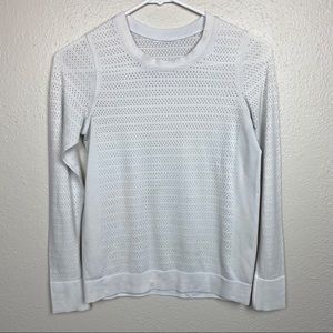 Lululemon Breeze By Long Sleeve White top
